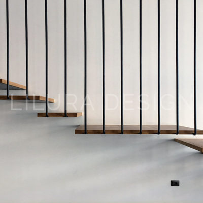 escalera-vivienda-unifamiliar-estilo minimalista