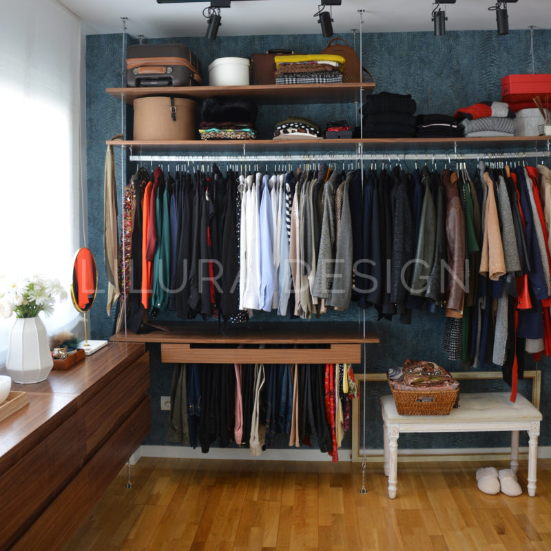 proyecto interiorismo y decoración reforma dormitorio principal con vestidor abierto 2